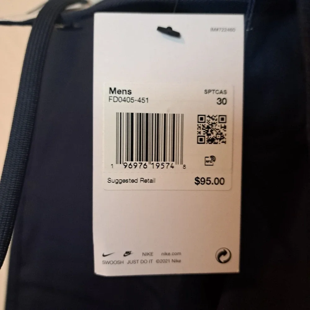 NIKE Life El Chino Pants Obsidian(Navy) FD0405‎ 451 - Size 30 NEW
